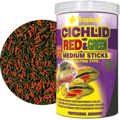Tropical Cichlid Red & Green medium stick 1000ml/360g