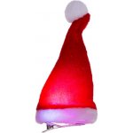 Lampionky.cz Mini čepička Santa na klip s LED 12 cm