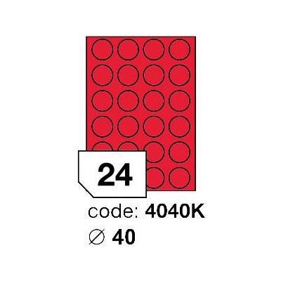 Rayfilm R0122 červené etikety kulaté průměr 40mm 100 listů – Zboží Dáma