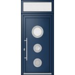OknaDvereNaMiru.cz Vchodové dveře INOX 10 + Nadsvětlík 90 x 220 cm – Hledejceny.cz