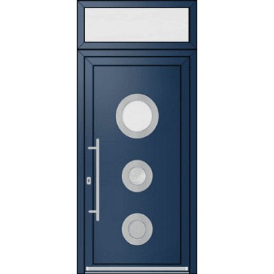 OknaDvereNaMiru.cz Vchodové dveře INOX 10 + Nadsvětlík 90 x 220 cm – Hledejceny.cz