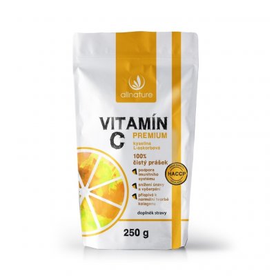 Allnature Vitamín C prášek Premium 250 g 2+1 – Hledejceny.cz
