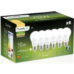 Lumiled 6x LED žárovka E27 A60 10W = 75W 1055lm 3000K Teplá bílá 260° – Hledejceny.cz