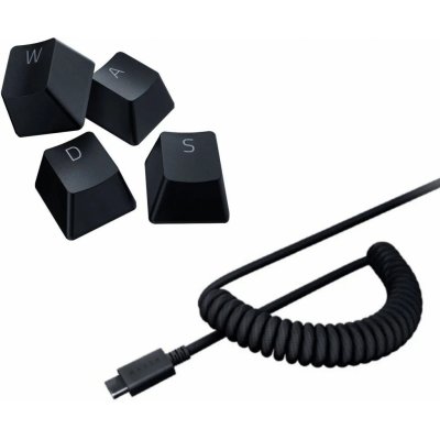 Razer PBT Keycap + Coiled Cable Upgrade Set černé (US/UK) RC21-01490800-R3M1 – Zboží Živě