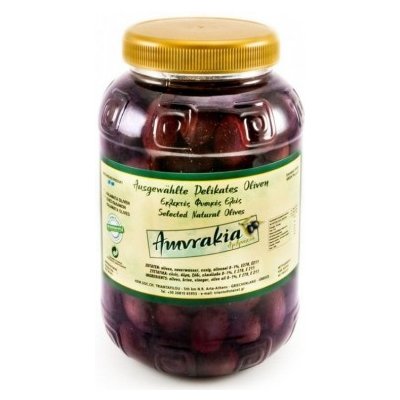 Amvrakia černé olivy Kalamata s peckou 1 kg – Zbozi.Blesk.cz