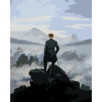 Diamondi Diamantové malování POUTNÍK NAD MOŘEM MLHY C. D. FRIEDRICH 40 x 50 cm bez rámu a bez vypnutí plátna – Hledejceny.cz