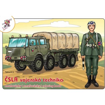 Omalovánky s předlohou A5 ČSLA vojenská technika – Zbozi.Blesk.cz