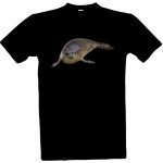 Tričko s potiskem Tuleň pánské královská modrá – Hledejceny.cz