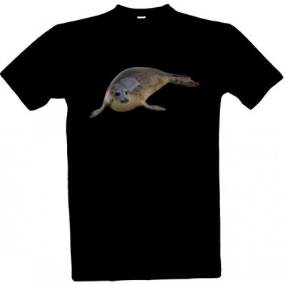 Tričko s potiskem Tuleň pánské královská modrá – Hledejceny.cz