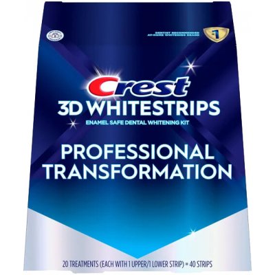Crest 3D White Professional Transformation bělící pásky 40 ks – Sleviste.cz