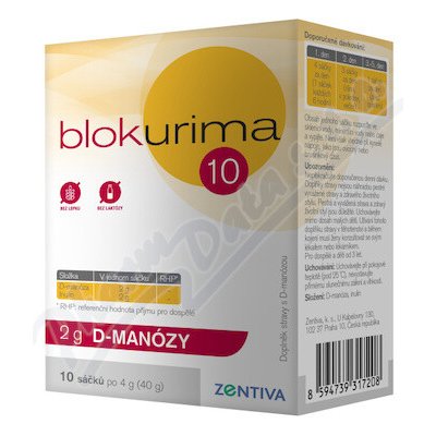 Blokurima 2 g D-manózy 10 sáčků – Hledejceny.cz