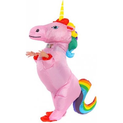 Nafukovací Pink Unicorn with rainbow tail HRAbz25273