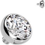 Šperky4U Náhradní kulička s kamínkem TIT1345-03C – Zboží Dáma