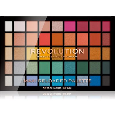 Makeup Revolution Maxi Reloaded Palette paletka pudrových očních stínů Big Shot 45 x 1,35 g – Zboží Mobilmania