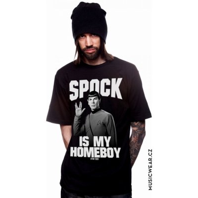 Star Trek tričko Spock Is My Homeboy – Zboží Mobilmania