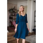 Těhotenské kojící šaty Lovely Midi Dress Poseidon – Zboží Dáma