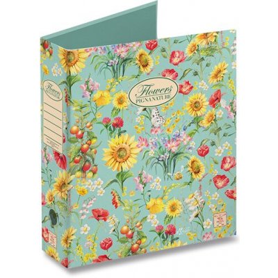 Pákový pořadač Pigna Nature Flowers A4, 80 mm, mix motivů – Zboží Živě