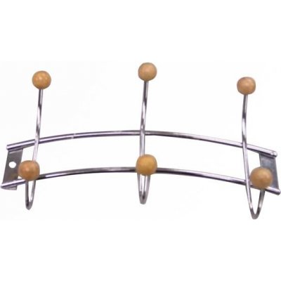 Nástěnný drátěný věšák TORO 3 háčky – Sleviste.cz