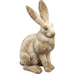 Clayre & Eef Béžová antik dekorační figurka zajíc - 34*24*55 cm - – Hledejceny.cz
