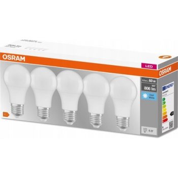 Osram LED žárovky 8,5 W 806 lm E27 4000 K 5 kusů