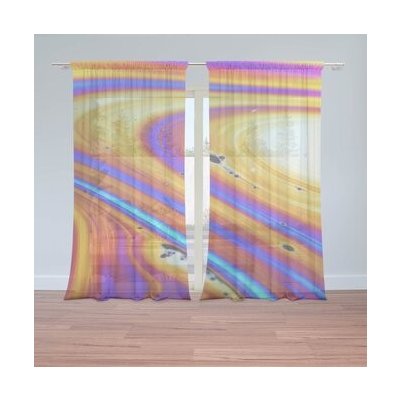 Sablio Záclony Barevná abstrakce: 2ks 150x250cm – Hledejceny.cz