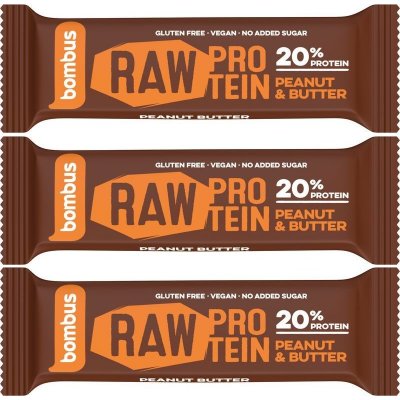 Bombus Raw Protein Bar 3 x 50 g – Zboží Dáma