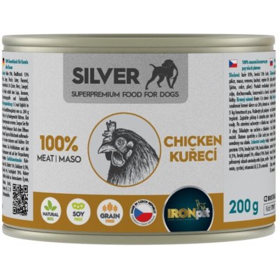 IRONpet Silver Dog Kuřecí 100% masa 200 g