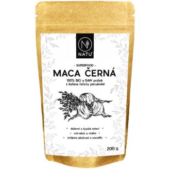 NATU Maca černá BIO prášek 200 g