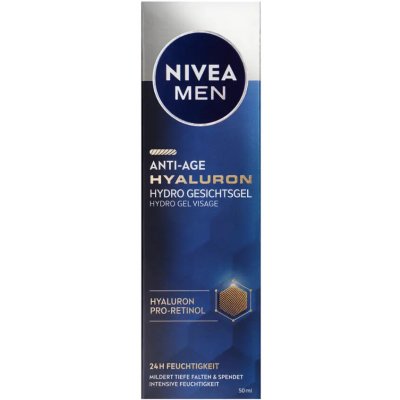 Nivea Osvěžující pleťový gel Nivea Men Hyaluron Anti-Age (Hydro Gel Visage) 50 ml – Hledejceny.cz