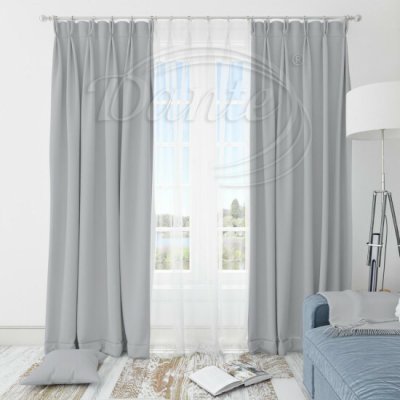 Látka Blackout UNI 151 sv.šedý na závěsy, polštářky - 160 x 145 cm – Zboží Mobilmania