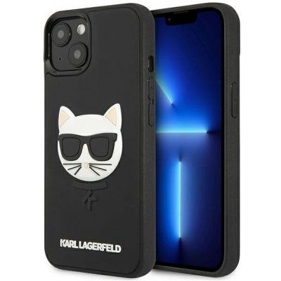 Pouzdro Karl Lagerfeld hard iPhone 13 Mini černé 3D Rubber Choupette – Hledejceny.cz