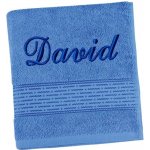 Bellatex Froté osuška proužek s výšivkou jména modrá 70 x 140 cm – Zboží Dáma
