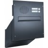Poštovní schránka 1x poštovní schránka D-241 k zazdění do sloupku + čelní deska s 2x zvonkem a přípravou pro HM - lakovaná - RAL 7016 MAT. - ANTRACIT