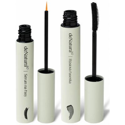 deNatura Sérum na řasy 3 ml + Objemová řasenka černá 6 ml – Zboží Dáma