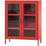 Jan Nowak Vitrína GINA, 800 x 1015 x 400 mm červená – Zboží Dáma Jan Nowak Vitrína GINA, 800 x 1015 x 400 mm červená – Zboží Dáma