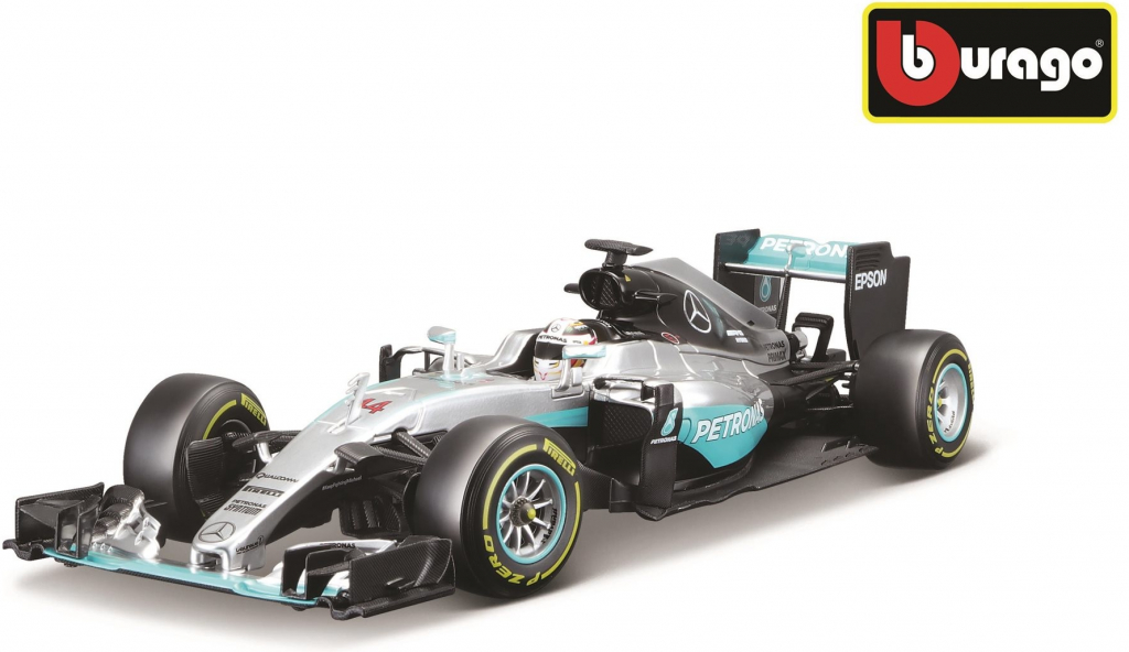 Bburago Plus Mercedes AMG Petronas W07 Hamilton 1:18