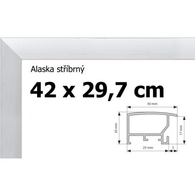 BFHM Alaska hliníkový rám na puzzle 42x29,7 cm A3 stříbrný – Zboží Mobilmania