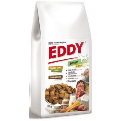 Extrudia a.s. EDDY Senior&Light Breed polštářky s jehněčím 8kg