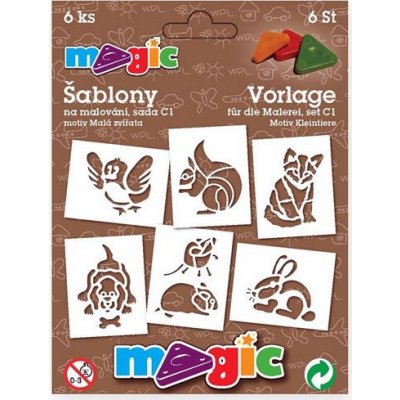 Magic papírové šablony na malování MALÁ ZVÍŘATA – Sleviste.cz