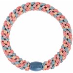 KKNEKKI Gumička do vlasů Kknekki Mix Teal Pomerant Glitter, růžová barva, textil – Zboží Dáma