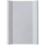 CEBA Podložka 2-hranná s pevnou deskou Comfort Caro Grey 50 x 70