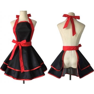 Cakesicq Kuchyňská zástěra s černá – Zboží Dáma