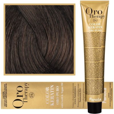 Fanola Oro Puro barva na vlasy 4.0 100 ml – Zboží Mobilmania