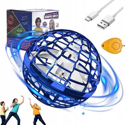 LÉTAJÍCÍ FIDGET SPINNER LED SVÍTÍ HRAČKA ROTUJÍCÍ KULIČKA S DÁLKOVÝM OVLÁDÁNÍM – Zboží Dáma