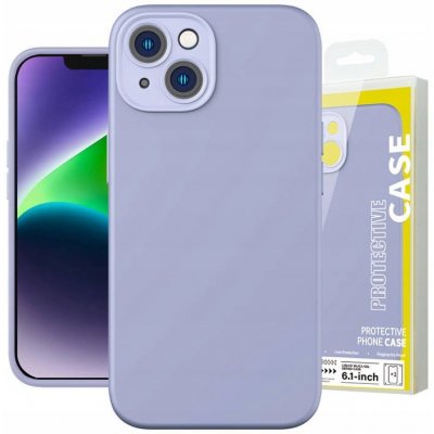 Pouzdro Baseus Liquid Silica Gel Case iPhone 14 Plus lavender+ tempered glass + cleaning kit – Zboží Mobilmania