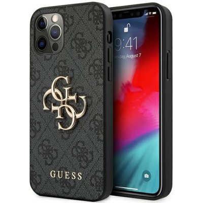 Pouzdro Guess iPhone 12/12 Pro 4G Big Metal Logo šedé – Zbozi.Blesk.cz