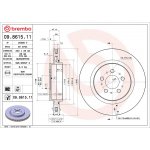 Brzdový kotouč BREMBO 09.8615.11