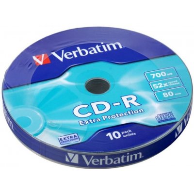 Verbatim CD-R 700MB 52x, bulk box, 10ks (43725) – Hledejceny.cz