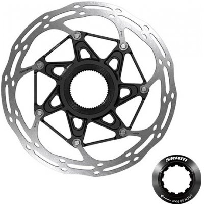 Sram Centerline 2 Piece CenterLock 180mm Black Rounded balení obsahuje lockring s 00.5018.037.036 – Sleviste.cz
