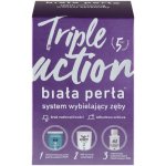 White Pearl Triple Action bieliaca zubná pasta 30ml + bieliaci gél 50ml + oplachovací prípravok 100ml + formovacie vaničky x3 – Hledejceny.cz